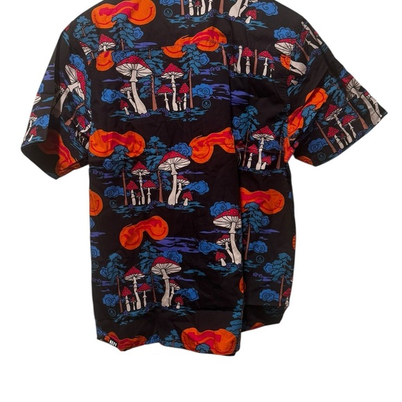 Neff Other - Neff Black and Orange Graphic Casual Shirt